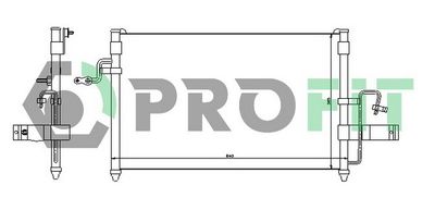 Конденсатор, кондиционер PROFIT PR 1141C1 для DAEWOO NUBIRA