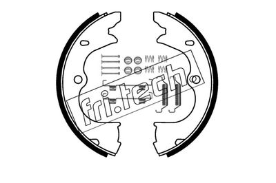 Zestaw szczęk hamulcowych, hamulec postojowy FRI.TECH. 1253.743K