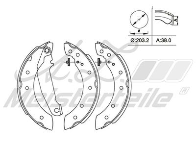 комплект спирачна челюст A.Z. Meisterteile AZMT-44-026-1328