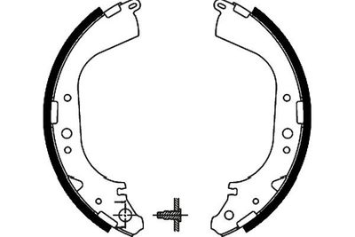 Kavo Parts Комплект барабанных колодок