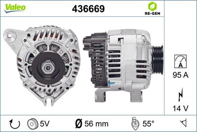 Генератор VALEO 436669 для CITROËN SAXO