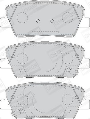 BREMSBELAGSATZ SCHEIBENBREMSE CHAMPION 573823CH 1