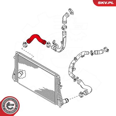 Intercooler cső ESEN SKV 24SKV644