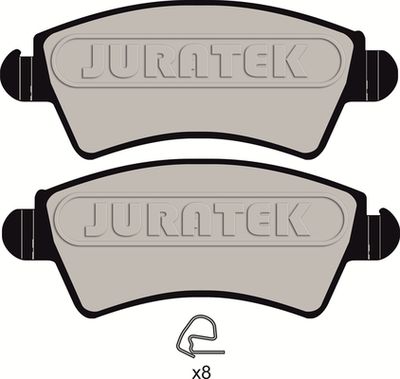 JURATEK JCP1599 Тормозные колодки и сигнализаторы  для PEUGEOT 206 Наклонная задняя часть (2A/C) 1.6 16V