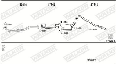SISTEM DE ESAPAMENT WALKER FO76001