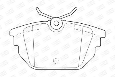 BREMSBELAGSATZ SCHEIBENBREMSE CHAMPION 571979CH 1