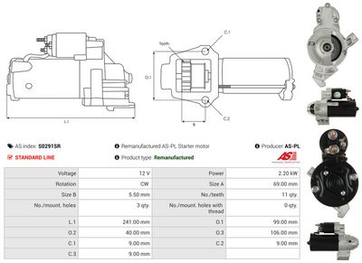 STARTER AS-PL S0291SR 4
