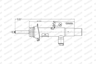 STOßDäMPFER MONROE C2522L 1