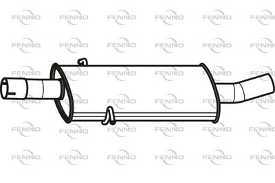 FENNO P3771 Глушитель выхлопных газов  для MERCEDES-BENZ B-CLASS (Мерседес Б-класс)