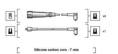 Комплект проводов зажигания MAGNETI MARELLI 941318111027 для MITSUBISHI LANCER
