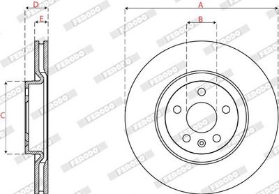 BREMSSCHEIBE FERODO DDF2693C 1