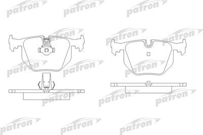 PATRON PBP1483 Тормозные колодки и сигнализаторы  для BMW 3 (Бмв 3)