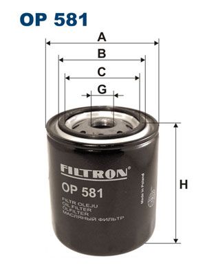 FILTRON OP 581 Масляный фильтр  для INFINITI  (Инфинити Ж30)
