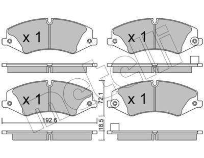 Brake Pad Set, disc brake 22-0836-6