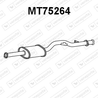 Предглушитель выхлопных газов VENEPORTE MT75264 для MITSUBISHI L200