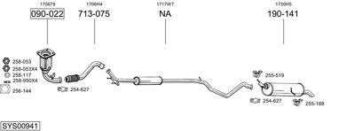 SISTEM DE ESAPAMENT BOSAL SYS00941