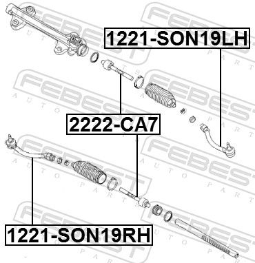 CAP DE BARA FEBEST 1221SON19RH 1