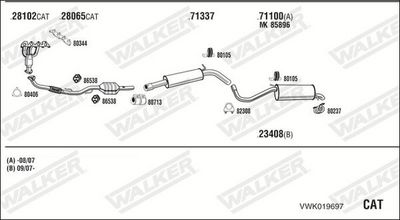 SISTEM DE ESAPAMENT WALKER VWK019697
