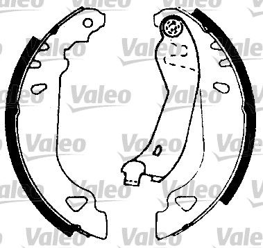 Комплект тормозных колодок VALEO 553663 для FIAT TEMPRA