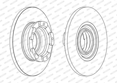 BREMSSCHEIBE FERODO DDF2471 1