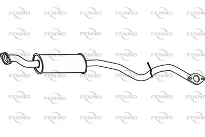 FENNO P60024 Глушитель выхлопных газов  для SUBARU LEGACY (Субару Легак)