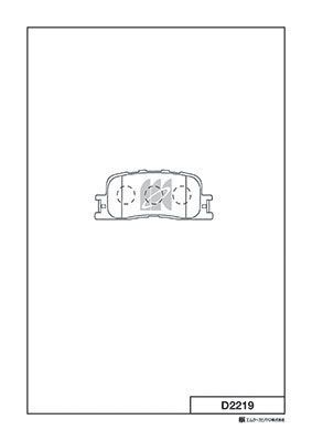 Комплект тормозных колодок, дисковый тормоз MK Kashiyama D2219 для CHERY E5