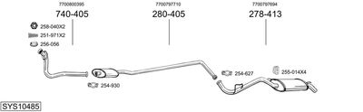 Układ wydechowy BOSAL SYS10485