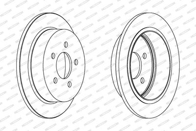 BREMSSCHEIBE FERODO DDF1186 1