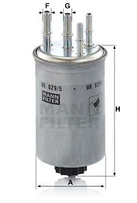 Топливный фильтр MANN-FILTER WK 829/5 для JAGUAR XF
