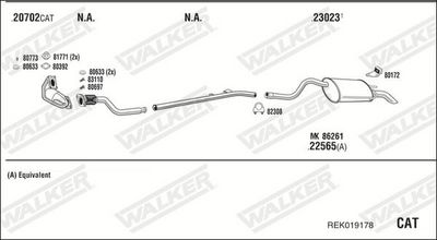 SISTEM DE ESAPAMENT WALKER REK019178