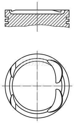 Поршень MAHLE 001 PI 00163 000 для MERCEDES-BENZ SLK