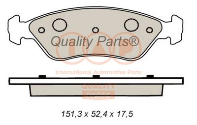 Комплект тормозных колодок, дисковый тормоз IAP QUALITY PARTS 704-21040 для KIA CLARUS