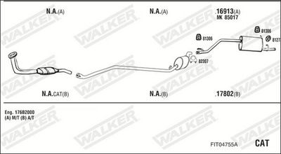 Изпускателна система WALKER FIT04755A