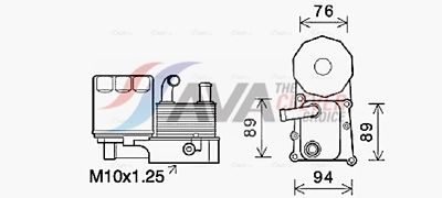 RADIATOR ULEI ULEI MOTOR AVA Clever Choice FD3686H