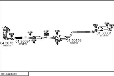 SISTEM DE ESAPAMENT MTS HYUN82699B016001