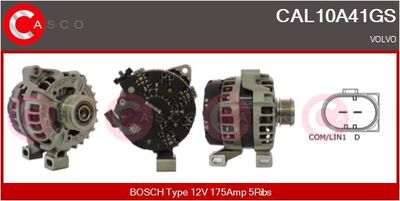 Генератор CASCO CAL10A41GS для VOLVO S60