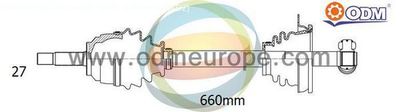 Приводной вал Multiparts 18-291340 для RENAULT ESPACE