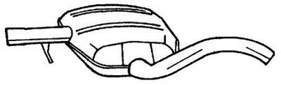 SIGAM 60426 Глушитель выхлопных газов  для VW GOLF III (1H1) 2.8 VR6
