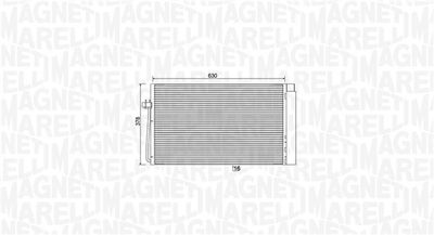 MAGNETI MARELLI Kondensator, Klimaanlage