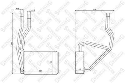 STELLOX 10-35132-SX Радиатор печки  для FORD FUSION (Форд Фусион)