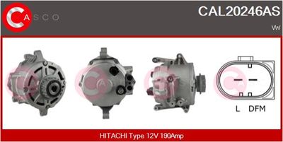 Генератор CASCO CAL20246AS для VW TOUAREG