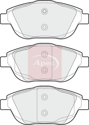 APEC Brake Pad Set, disc brake PAD1694