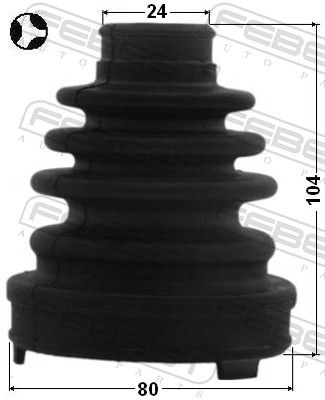 Bellow, drive shaft 0115-ACV30LHT