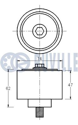 ROLA GHIDARE/CONDUCERE CUREA TRANSMISIE RUVILLE 541321 1
