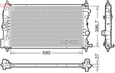 радиатор, охлаждане на двигателя DENSO DRM20078