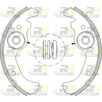 Комплект тормозных колодок ROADHOUSE 4611.00 для FIAT 126