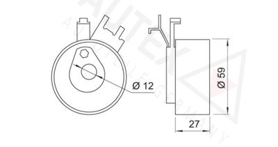 ROLA INTINZATOR CUREA DISTRIBUTIE AUTEX 641304 1
