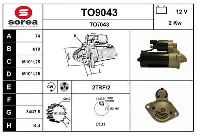 STARTER SNRA TO9043