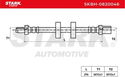 спирачен маркуч STARK SKBH-0820046