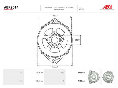 Zaštitna kapica, alternator AS-PL ABR9014